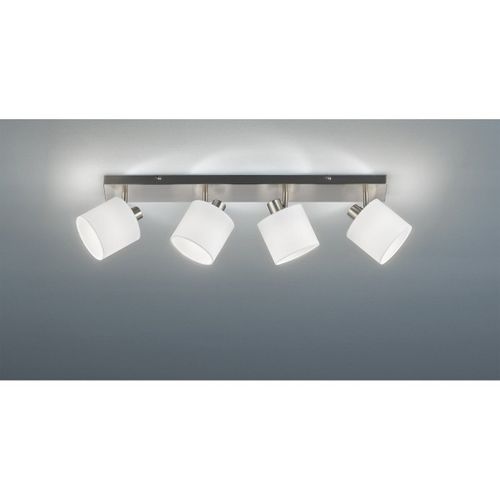 Reality Tommy Barre De Spot De Plafond Tommy Modern À 4 Lumières, Nickel Mat