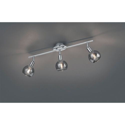 Reality Brest Barre De Spot De Plafond Moderne À 3 Lumières Brest Chrome