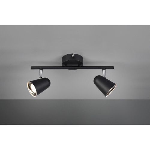 Reality Toulouse Spot De Plafond Double Toulouse Moderne À 2 Lumières Noir Mat 3000k
