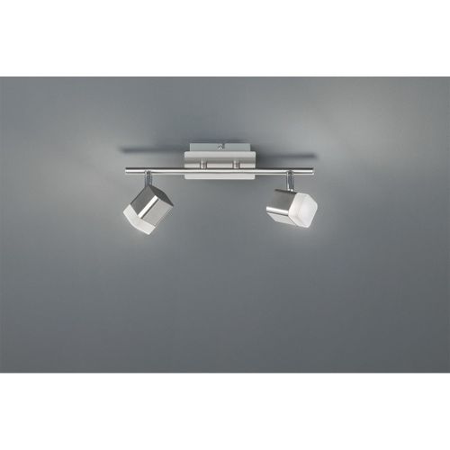 Reality Roubaix Spot De Plafond Double Moderne À 2 Lumières Roubaix Nickel Mat 3000k