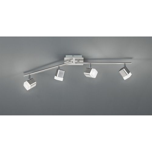 Reality Roubaix Spot De Plafond Moderne 4 Lumières Roubaix Barre Nickel Mat 3000k
