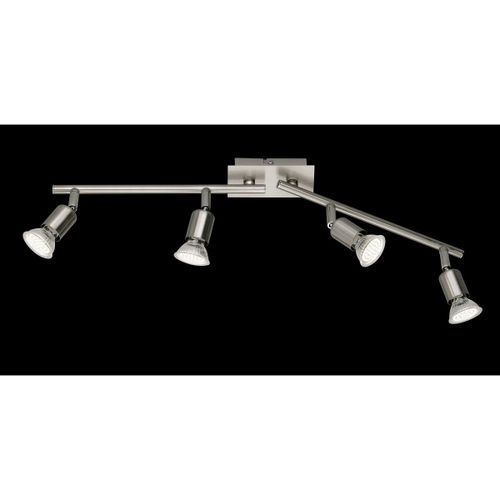 Reality Nimes Spot De Plafond Moderne À 4 Lumières Nimes Barre Nickel Mat 3000k