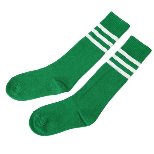 Connor 1 Paire De Chaussettes De Sport Respirantes Pour Enfants, Pour Le Cyclisme, La Course A Pied, Le Football, Le Basket-Ball, Vertes