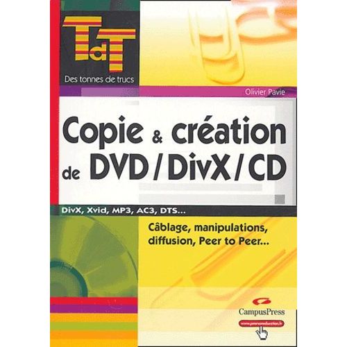 Copie Et Création De Dvd/Divx/Cd - Manipulations, Diffusion, Peer To Peer, Cablâge