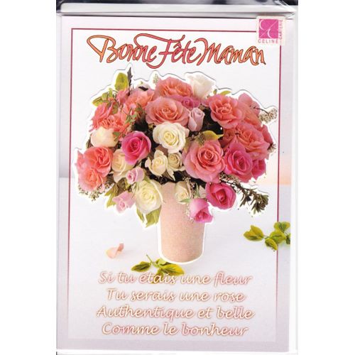 Carte "Bonne Fête Maman" - Bouquet De Fleurs