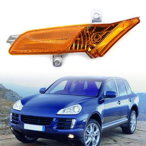 Coque De Protection Pour Marqueur Latéral De Voiture, Lumière Ambre Lh Pour Porsche Cayenne 2008 2009 2010 Modèles Américains Uniquement 95563103610