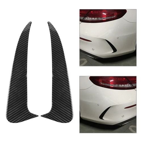 Lame De Pare-Choc Arrière Canard Pour Mercedes Benz Classe C Coupé C205 2015 ? 2019, 1 Paire, En Carbone/Brillant, Abs Noir