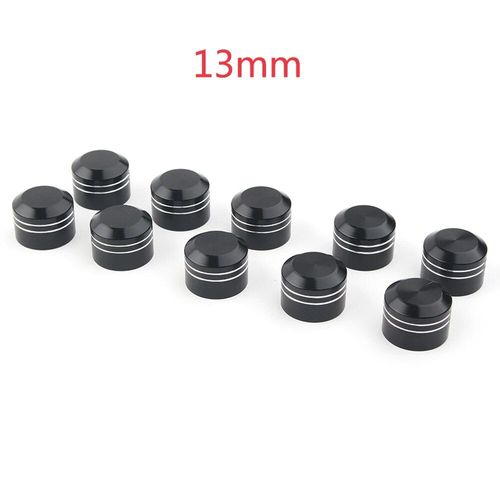 Boulons De Moto En Aluminium Chromé, Couvercle De Capuchon Universel Pour Modèles Harley Davidson 10 Pièces/Ensemble, 9mm 11.5mm 13mm