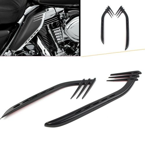 Déflecteurs D'air Noirs Pour Moto, Garniture De Décoration Pour Harley Road Glide Cvo Ultra Fltruse, Accessoires De Décoration
