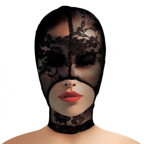 Lace Seduction Masque De Bondage - Noir