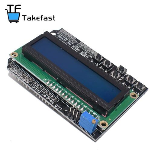 Bouclier de clavier LCD LCD1602, 1602 Module d'affichage pour Arduino ATMEGA328 ATMEGA2560 raspberry pi UNO écran bleu