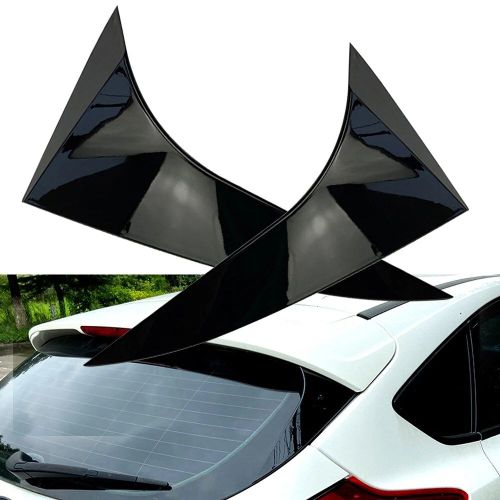 Becquet De Fenêtre Arrière En Abs Noir Brillant, Couvercle D'aile Latérale Pour Ford Focus Hatchback 2014 2015 2016 2017 2018