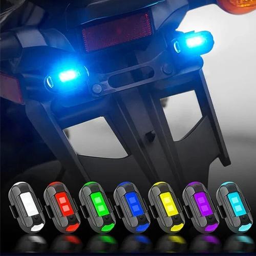 Lampe Stroboscopique Led Sans Fil Colorée Pour Moto, Drone, Position Flash, Iodine, Accessoires De Style De Voiture-Générique