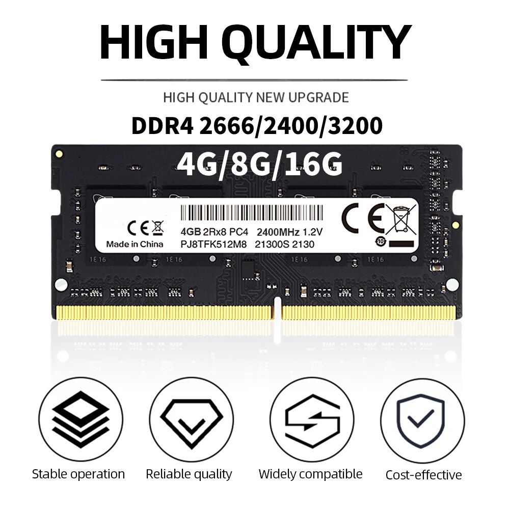 Mmoire RAM DDR4 pour ordinateur portable haute performance ...