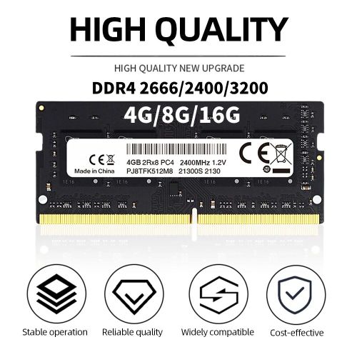 Mémoire RAM DDR4 pour ordinateur portable haute performance Sodimm, mémoire pour ordinateur portable, 8 Go, 4 Go, 16 Go, 2133MHz, 2400 successifs, Z 2666 successifs, 3200 MHz, 288 broches, 1 PC, 2PCs