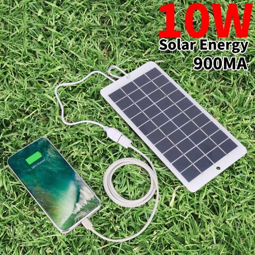 Chargeur De Panneau Solaire Portable Usb, 5v, 10w, Sortie De Panneau Solaire, Extérieur, Camping, Randonnée, Système Pour Téléphone Portable, Chargeurs