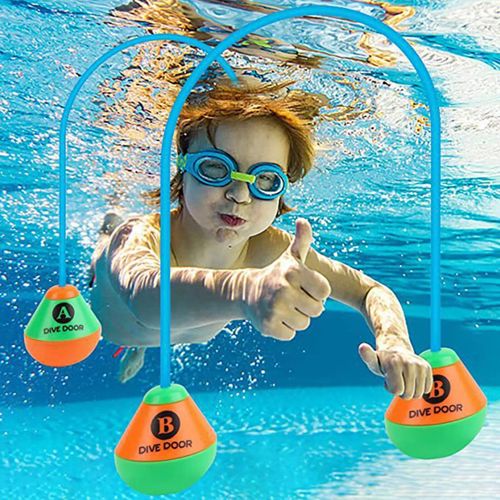 2 Pièces/Ensemble À Travers La Porte Anneau De Plongée Drôle Natation Jeu Aides Porte De Plongée Réutilisable Plongée Nager À Travers La Porte Adultes Enfants Piscine À Travers Les Anneaux