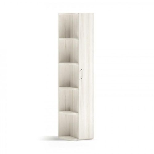 Armoire Terminale D'angle 1 Porte 30 X 55,5 X 240 Cm Finition Chêne Blanchis