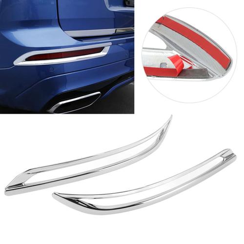 Cadre De Garniture De Feu Antibrouillard Arrière, Argent Brillant, Anti-Décoloration, Couvercle De Décoration, Remplacement Pour Volvo Xc60, 2018, 2019, 2020, 2 Pièces