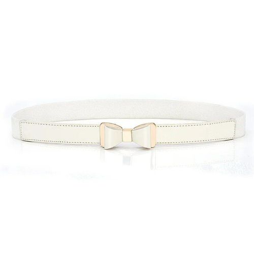 Ceinture Fine En Cuir Élastique 68cm, Ceinture À N¿Ud Pour Femmes, Accessoires De Décoration Pour Robe Élégante, Large, Mode Dames