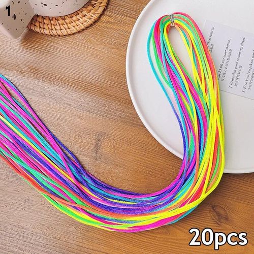 Tresses Africaines Mixtes Colorées, 20 À 30 Pièces, Ruban Queue De Cheval Pour Filles, Style Hip Hop, Pour Enfants