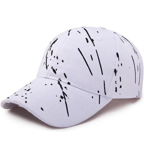 Casquette De Baseball Pour Hommes, Style Hip Hop, Graffiti, Visière Ajustable, Chapeau En Coton, Protection Solaire