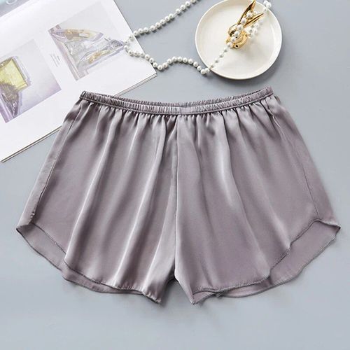 Short De Sécurité En Soie Glacée Pour Femme, Boxer, Sous-Vêtement Sans Couture, Anti-Vide, Pour La Maison