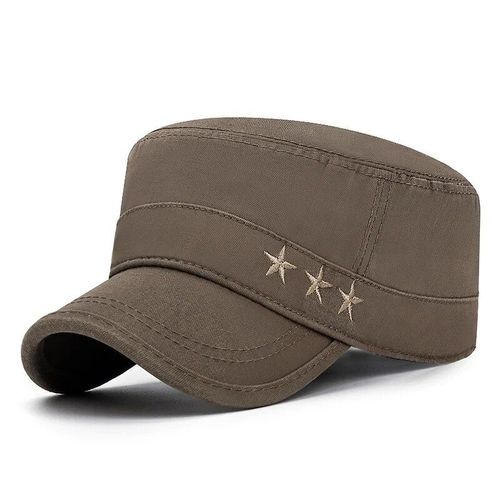 Casquettes Militaires Vintage En Coton Délavé Pour Hommes Et Femmes, Chapeaux De L'armée, Dessins D'étoiles, Casquettes Plates D'été, Chapeau De Soleil Extérieur, Chapeau De Cadet