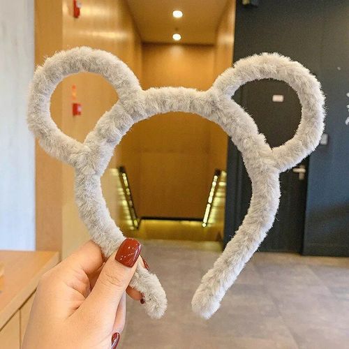Bandeau De Sauna Oreilles De Lapin En Fausse Fourrure Pour Femmes Et Filles, Bandeaux De Maquillage, Ours En Peluche, Lavage Du Visage, Fête D'anniversaire, Noël
