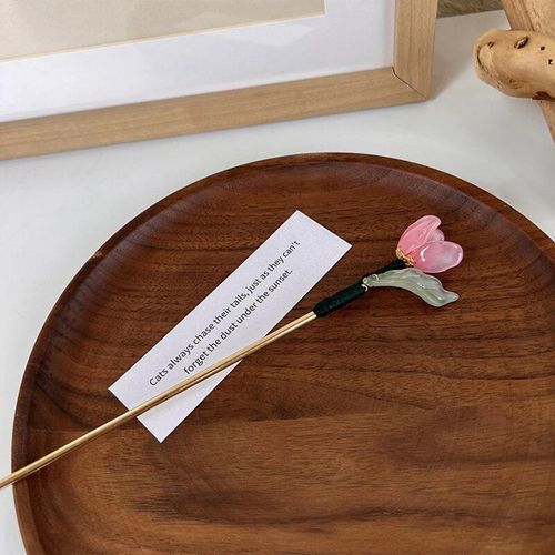 Bâtonnets À Cheveux En Forme De Tulipe Pour Femmes, Style Ancien, Romantique, Fleur, Chinois, Fourchette En Métal, Fabricant De Chignon, Baguettes Pour Cheveux, Accessoires Pour Filles