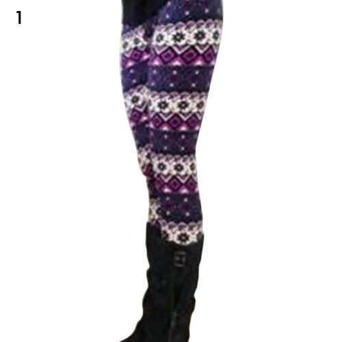 Leggings Imprimés De Noël Pour Femmes, Pantalon Slim, Élastique, Rayé, Flocons De Neige, Fleurs, Cadeaux De Noël, Offre Spéciale