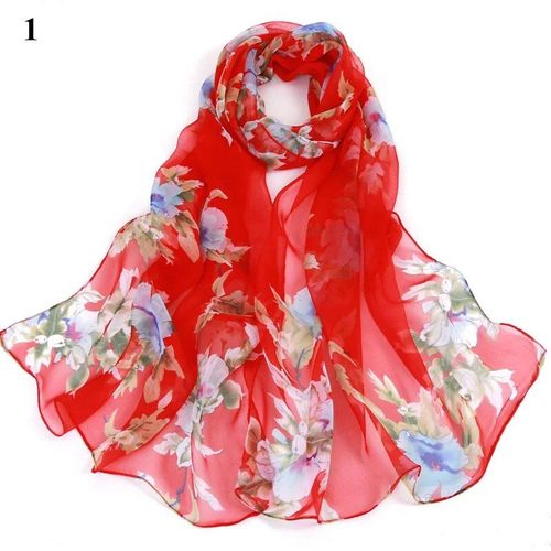 Foulard D'été En Soie Pour Femmes, Pivoine, Fleur, Styliste, Châle, Hijab, Georgette, Fin, Voyage, Plage, Vacances, Écharpe De Cou