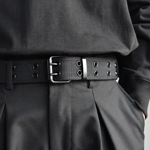 Ceinture De Tissage En Nylon De Style Britannique Pour Homme, Avec Trou, Pour Pantalon Trempé, Jeans, Fjalloy, Structure À Double Broche