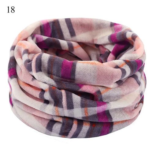 Écharpe Snood Florale Colorée Pour Hommes Et Femmes, Double Couche, Cache-Cou Unisexe, Ski En Plein Air, Sourire Doux, Hiver