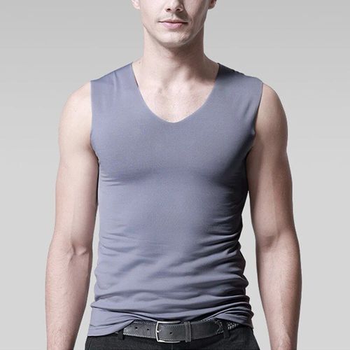 T-Shirt Col En V Pour Homme, Vêtement De Musculation