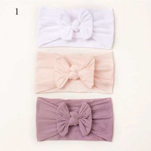 Ensemble De Bandes De Sauna Élastiques De Style Occidental Pour Bébé, N¿Ud Papillon Large Pour Nouveau-Né, Bandanas À N¿Ud Commandés, Turban Pour Enfants, 3 Pièces/Ensemble