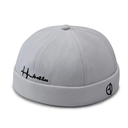 Docker Vintage Solid Document Street Cap For Men, Brimless Skullies Cap, Beanie, Soft Top Hats, Hip Hop Hats, Réglable, Fashion