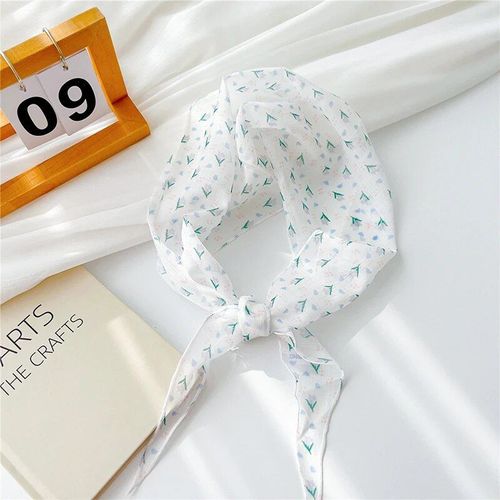 25*118cm Luxe Marque Femmes Écharpe Foulards En Soie Pourpre Romantique Rose Floral Mince Tulle Petite Écharpe Skinny Étroite Longue Écharpe Femmes