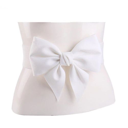 Ceinture Élastique Pour Robe, Corset Large Pour Femmes, Bleu Marine, Rouge, Noir, Grand N¿Ud, Simple, Couleur Unie
