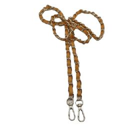 Sangle de sac tressée en cuir PU, poignées amovibles, sac à main