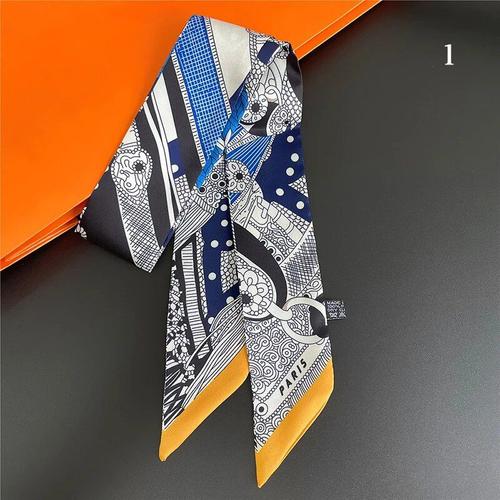 Foulard De Marque De Luxe En Sergé À Motifs Floraux Pour Femme, Long Et Étroit, Écharpe De Sauna, Hijab