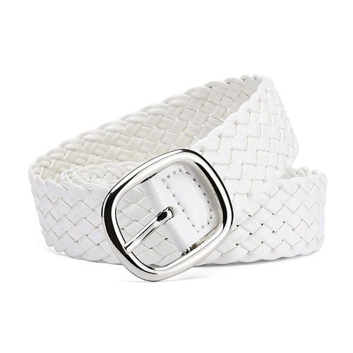 Ceinture Tressée En Cuir Pu Pour Femme, Ceinture De Taille Pour Jean, Ceinture Tissée, Document Lumineux, Marque De Luxe, Mode