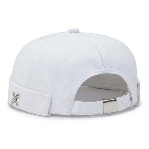 Chapeau En Forme De Dôme Pour Homme, Style Hip Hop, Décontracté, Sans Bords, Skullies, Lettres, Chapeaux D'été, Couleur Unie, Street Melon