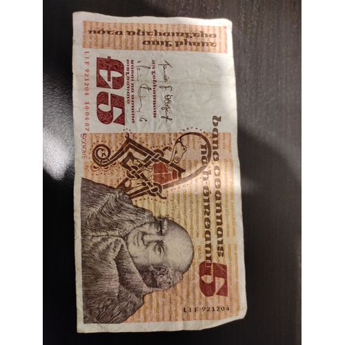 Billet De 5 Livres Irlandaise