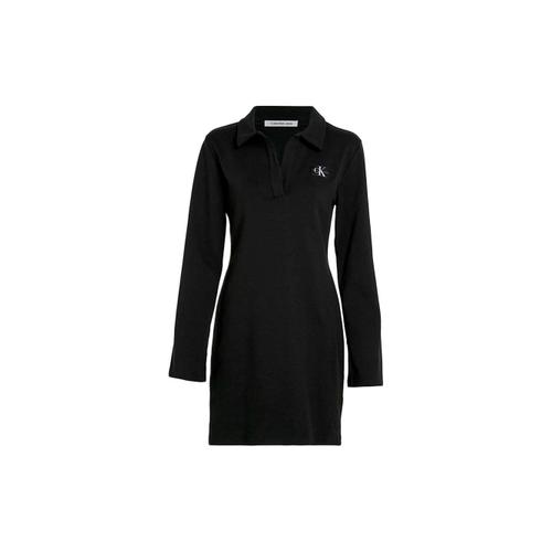 Robe Calvin Klein Cotelee Femme Noir