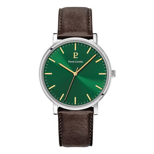 Montre Pierre Lannier Essential Cadran Vert Cuir