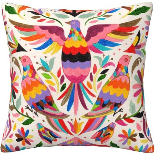 Housse De Taie D'oreiller En Forme De Pigeon Coloré, Taie D'oreiller Décorative En Coton Imprimé, Protection Pour Chambre Et Canapé