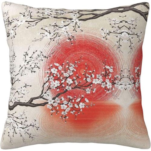 Housse De Taie D'oreiller Réfléchissant Le Soleil, Taie D'oreiller Décorative Imprimée Pour Chambre Et Canapé Cmxcm