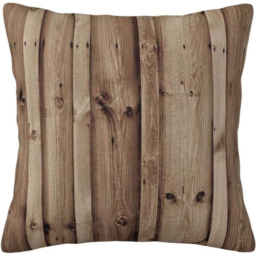 Housse De Taie D'oreiller En Grain De Bois, Taie D'oreiller Décorative Imprimée Pour Chambre Et Canapé Cmxcm