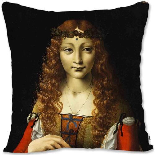 Taie D'oreiller Décorative, Housse De Protection, Portrait Baroque, Caravage, Fille Aux Cerises Mm